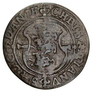 Christian IV, 1 skilling 1595, H 68, REX ELECTVS, buklet