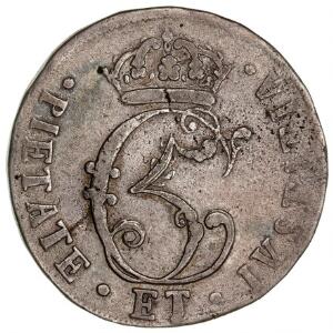Christian V, 4 mark  krone  1676, H 68A, S 7, Aagaard 20