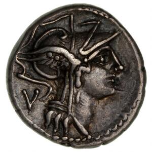 Romerske republik, D. Silanus L.f., Denar, 91 f.Kr., 3,83 g, Cr. 3373