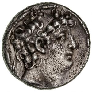 Antikkens Grækenland, Seleukidiske kongedømme, Philip I Philadelphos, ca. 954-765 f.Kr., Ag Tetradrakme, 25 mm, 15,3 g. Muligvis slået i Antiochia, S 7196