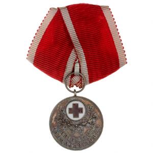 Dansk Røde Kors Medaille med originalt bånd, LS 8-003