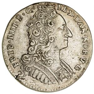 Frederik IV, 8 skilling 1729, H 54