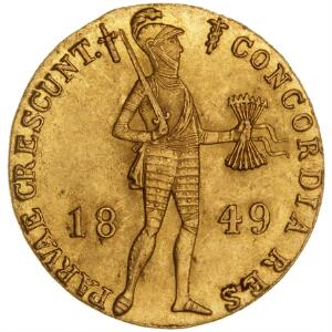 Nederlandene, Dukat 1849, F 344