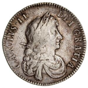 England, Charles II, 1660 - 1685, halfcrown 1670 Vicesimo Secundo, S 3365