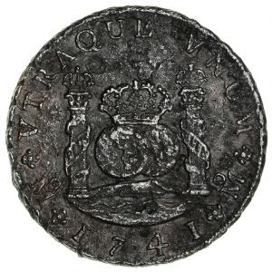 Mexico, Philip V, 8 realer 1741, KM 103, tæret, fra skibsvrag