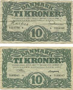 10 kr 1948 k, Halberg  Matthiassen, 10 kr 1948 s, Riim  Neergaard, Sieg 122