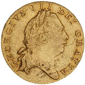 England, George III, 1760 -1820, half-guinea 1801, S 3736, F 363