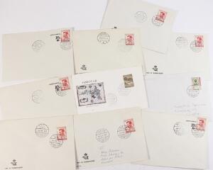Færøerne. Lot kuverter med bedre brotypestempler fra 1960erne m.v. AFA special 1995 ca. 3800