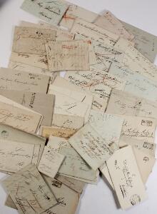 Tyskland. PRÆFIL-BREVE. Ca. 50 præfil-breve fra perioden ca. 1820-1870.
