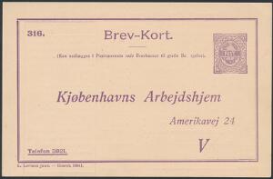 1910. Fri-Correspondancekort. L.Levison Junr. Ubrugt