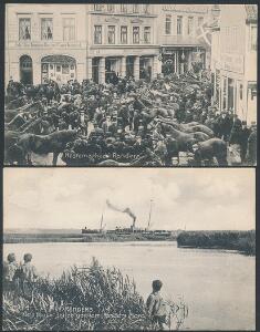 Randers. 2 gode postkort fra Randers, brugt i 1908 og 1909.