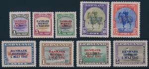 1945. Danmark Befriet. Komplet lethængslet sæt