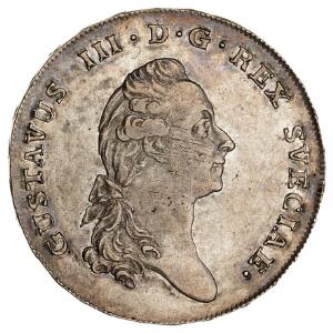 Sverige, Gustav III, Riksdaler 1775, SM 42