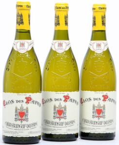 3 bts. Chateauneuf-du-Pape Blanc Clos des Papes, Paul Avril 2000 A hfin.