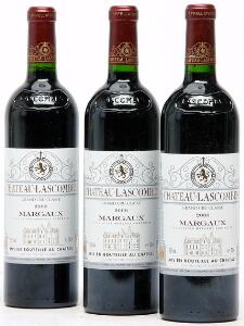 3 bts. Château Lascombes, Margaux. 2. Cru Classé 2000 A hfin.