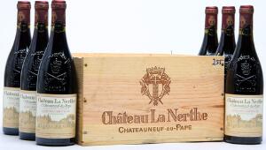 6 bts. Chateauneuf-du-Pape Cuvée Cadettes, Chateau La Nerthe 1995 A hfin. Owc.