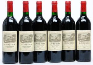 6 bts. Carruades de Lafite, 2wine Ch. Lafite Rothschild 1987 A-AB bn. Owc.