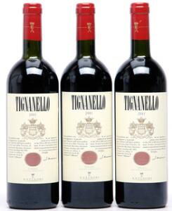 6 bts. Tignanello, Antinori, Toscana 2001 A hfin. Oc.