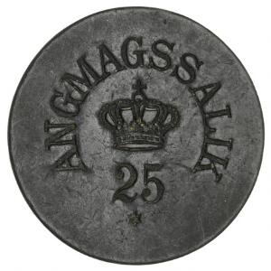 Grønland, Angmagssalik, 25 øre u. år 1894-1926, Sieg 40, hvide pletter på revers