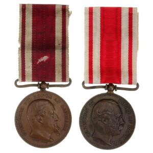 Medailler, For Deltagelse i Krigen 1848-50 og For Deltagelse i Krigen 1864