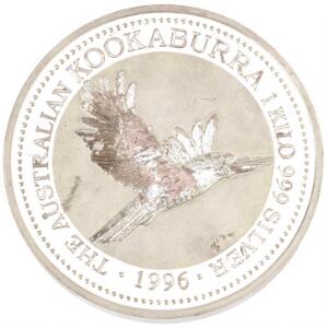 Australien, 30 Dollars 1996, Kookaburra, 1,0 kg, 9991000, KM 292, ridser og misfarvning, uden plastkapsel
