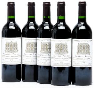 12 bts. Château Poumey, Pessac-Léognan 1996 A hfin. Owc.