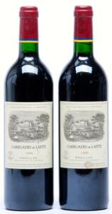 2 bts. Carruades de Lafite, 2wine Ch. Lafite Rothschild 1995 A hfin.
