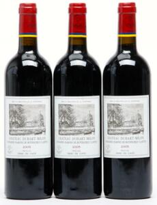 3 bts. Château Duhart Milon, Pauillac. 4. Cru Classé 2005 A hfin.