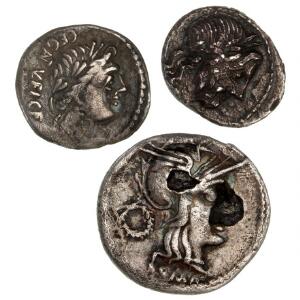 Romerske republik, 1 Denar og 2 Quinarer