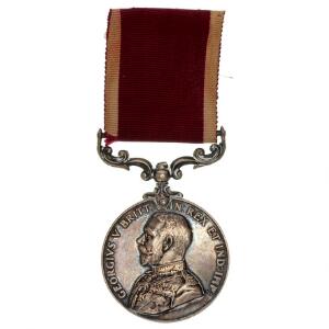 England, Kong George V medaille tildelt for lang tjeneste og god opførsel, med originalt bånd