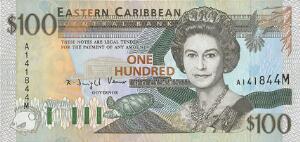 East Carribbean States, Monserat, 100 Dollars 1994, Pick 35 M