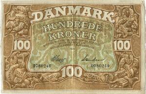100 kr 1930, V. Lange  Svendsen, Sieg 110