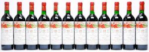 12 bts. Château Mouton Rothschild, Pauillac. 1. Cru Classé 1989 A-AB bn. Owc.