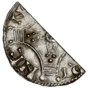 Svend Estridsen, 1047-1075, samtidig halveret penning, Hbg. 36, Hbg. auk. 1060, 0,56 g