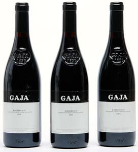 3 bts. Barbaresco, Gaja 2001 A hfin.