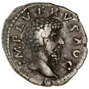 Romerske kejserdømme, Lucius Verus, medkejser 161-169, Denar 162-163, Ag, 3,35 g, RIC 253