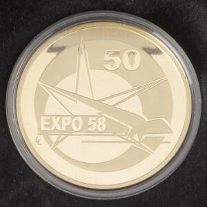 Belgien, 100 Euro 2008 50th Anniversary of Expo 58, Au, 15,55 g 9991000