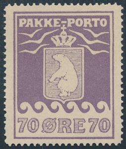 1930. 70 øre, violet. Smukt centreret postfriskt mærke