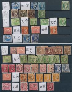 Grækenland. Parti Grækenland på plancher med bl.a. mange bere Hermeshoveder.