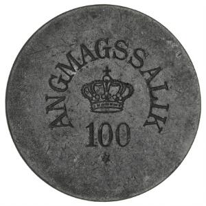 Grønland, Angmagssalik, 100 øre u. år 1894-1926, Sieg 43