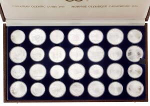 Canada, 5, 10 Dollars 1976 OL, komplet sæt, samlet vægt 1020 g 9251000