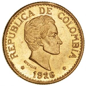 Colombia, 5 Pesos 1926, F 115