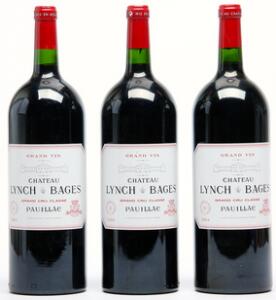 3 bts. Mg. Château Lynch Bages, Pauillac. 5. Cru Classé 2004 A hfin.