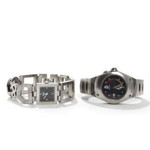 Dolce  Gabbana armbåndsur af stål, quartz. Samt Seiko armbåndsur af stål og gummi, automatisk værk med dato. Kasse B. 22 og 35 mm. 2