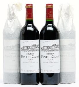 12 bts. Château Pontet Canet, Pauillac. 5. Cru Classé 2000 A hfin. Owc.