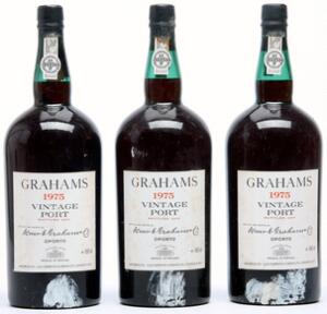 3 bts. Mg. Grahams Vintage Port 1975 A hfin.