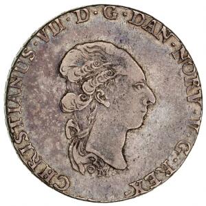 Christian VII, speciedaler 1790 M, Altona, H 39D
