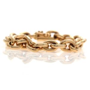 Ankerarmbånd af 14 kt. guld. L. 18,5 cm. Vægt ca. 49,5 gr. Ca. 2006.