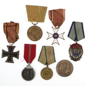 Lille lot af ordner og medaljer fra Polen, Tyskland, Danmark og Rusland USSR