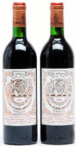 2 bts. Château Pichon Longueville Baron, Pauillac. 2. Cru Classé 1982 A hfin.